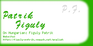 patrik figuly business card